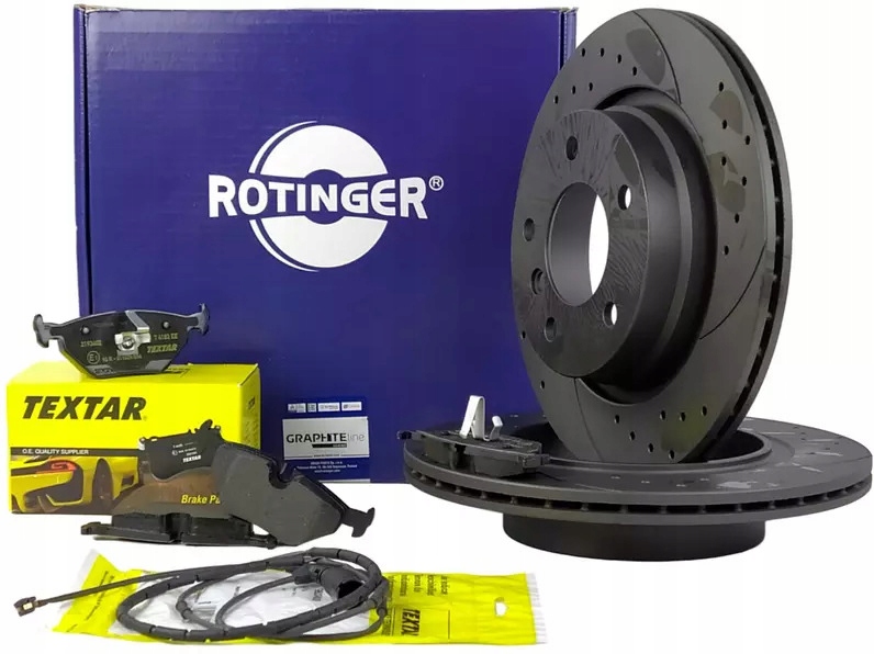 ROTINGER TARCZE+KLOCKI+CZUJNIK T BMW 3 E46 294MM
