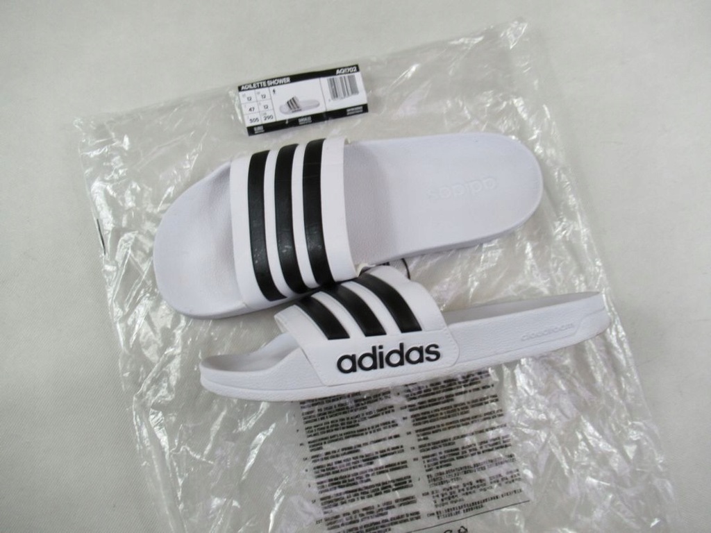 ADIDAS __ ADILETTE SHOWER SPORTOWE KLAPKI ___ 47