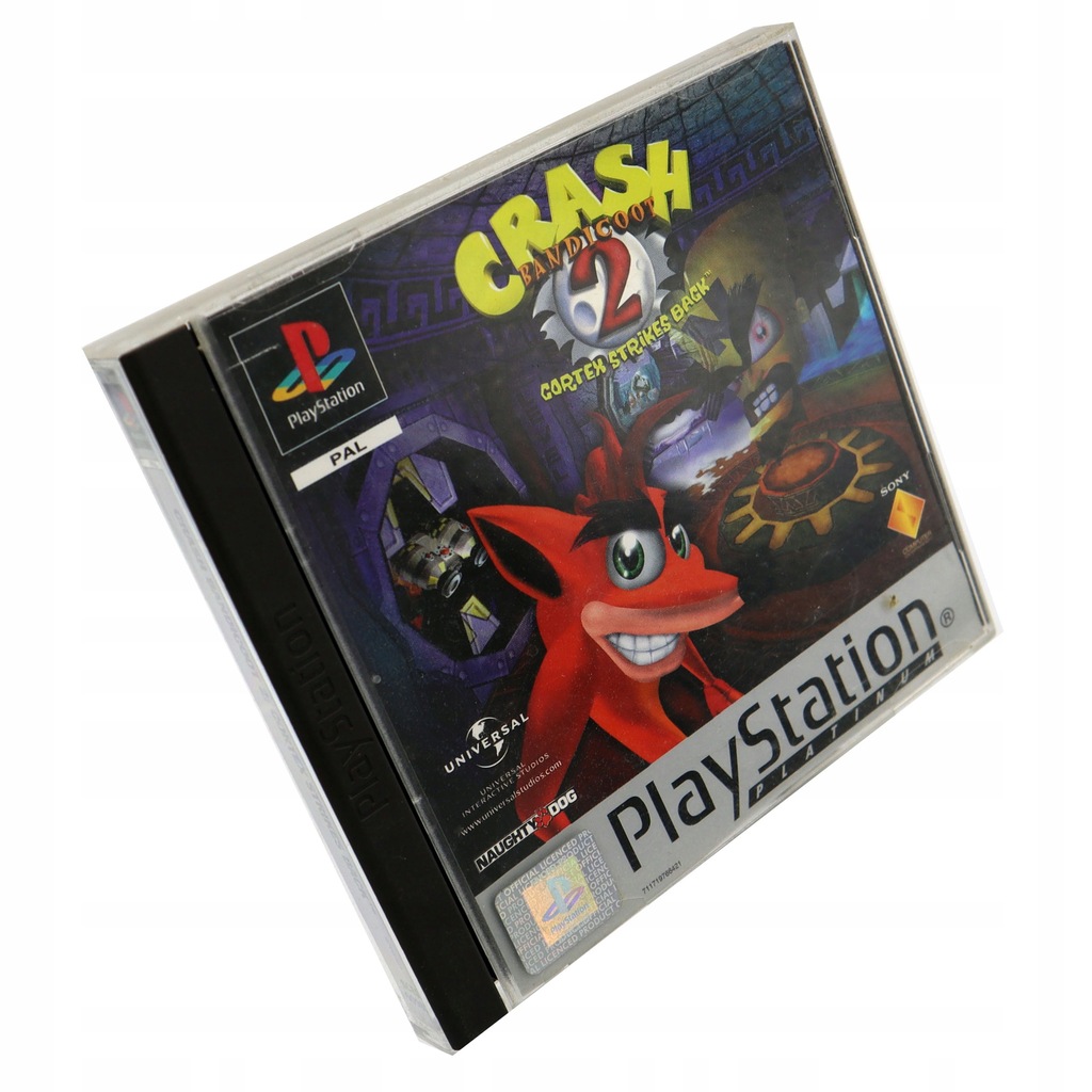 Crash Bandicoot 2 Cortex Strikes Back ( Platinum ) - PlayStation PSX PS1