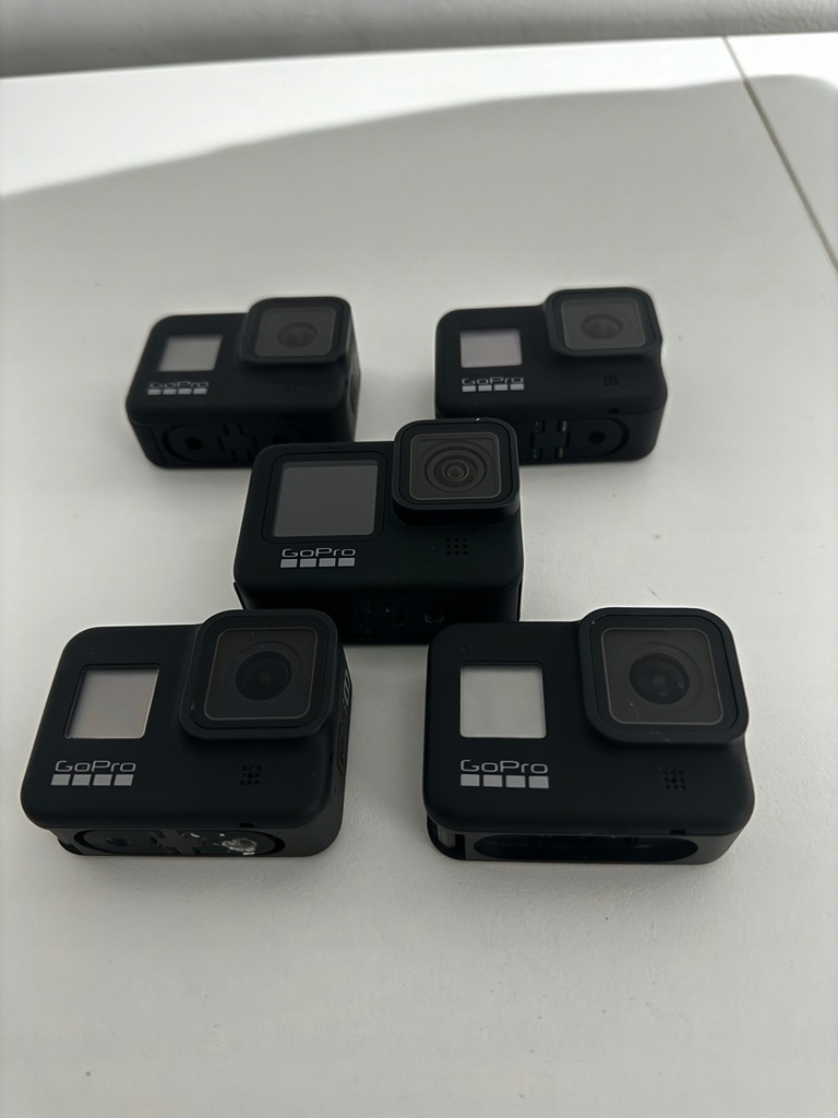 Pakiet 5 sztuk kamer GoPro Hero 9 Black Hero 8 Black Uszkodzone