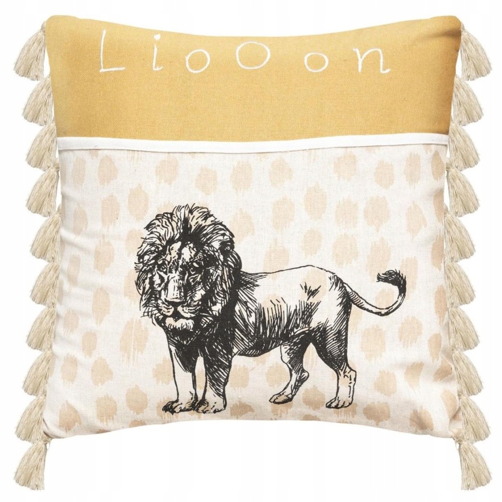 Poduszka dekoracyjna dla dziecka Lion Wykonana z połączenia