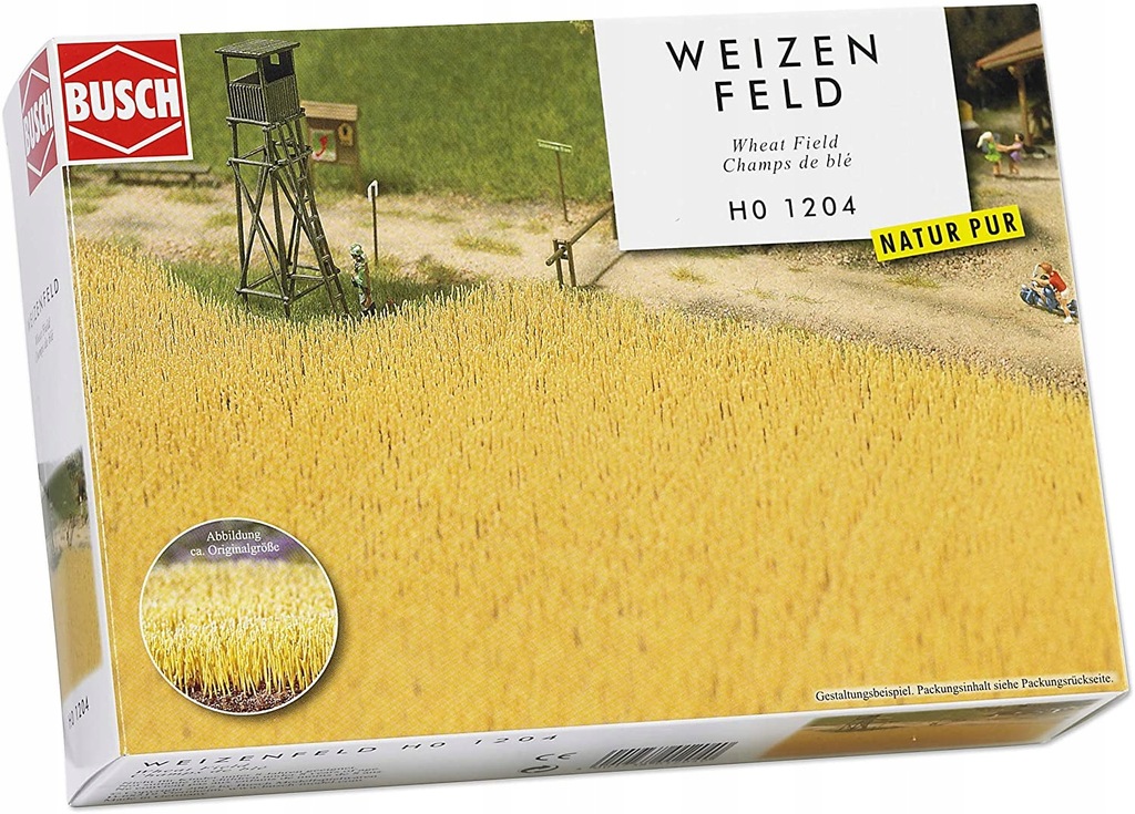 Busch 1204 – Pole Pszenicy Skala H0 10x8 Rzędów