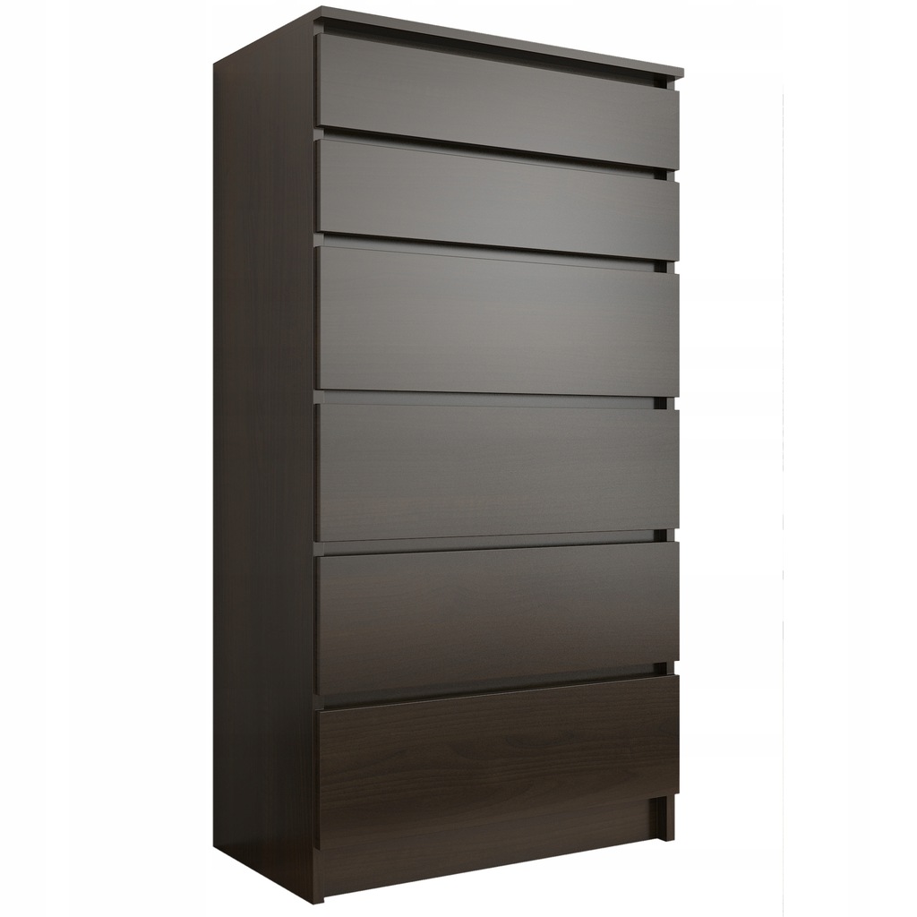 NOWOCZESNA KOMODA SZAFKA 6 SZUFLAD Wenge R-6 PL
