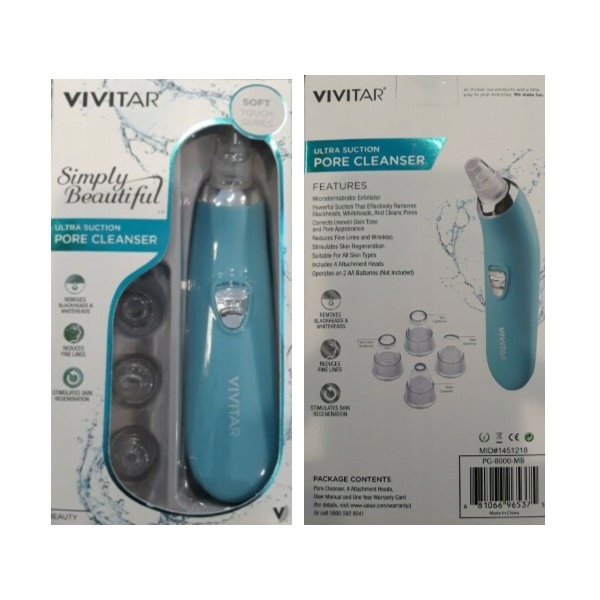 Vivitar pore cleanser odkurzacz na wągry trądzik 8329412226