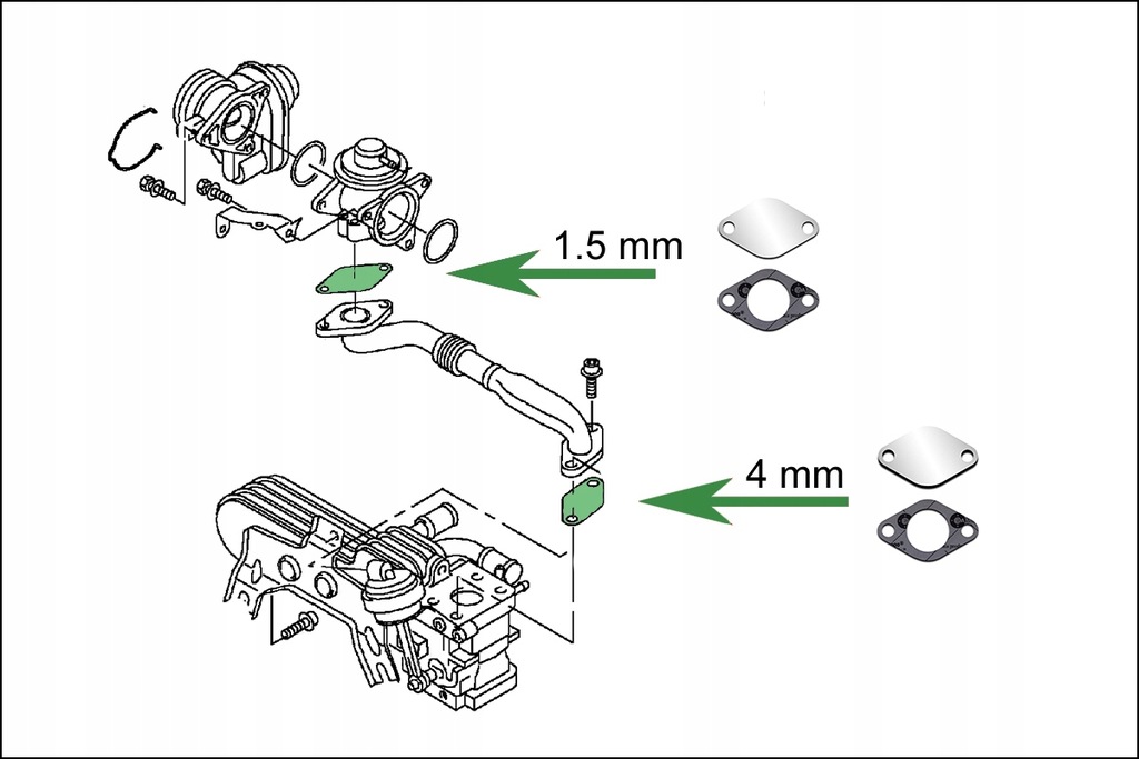 Купить Комплект заглушек EGR TDi AUDI SEAT SKODA VW FORD: отзывы, фото, характеристики в интерне-магазине Aredi.ru