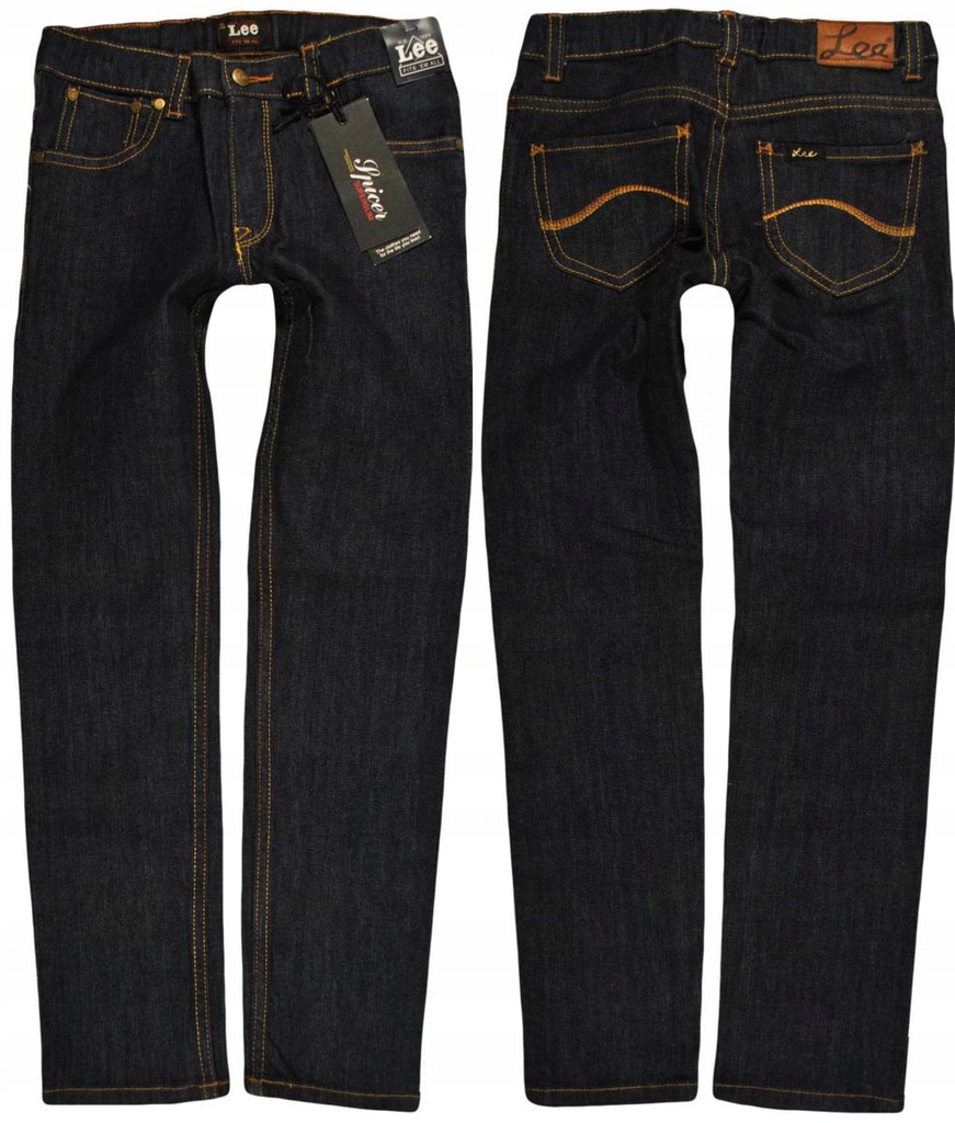 LEE spodnie TAPERED blue jeans SPICER _ 8Y 128cm