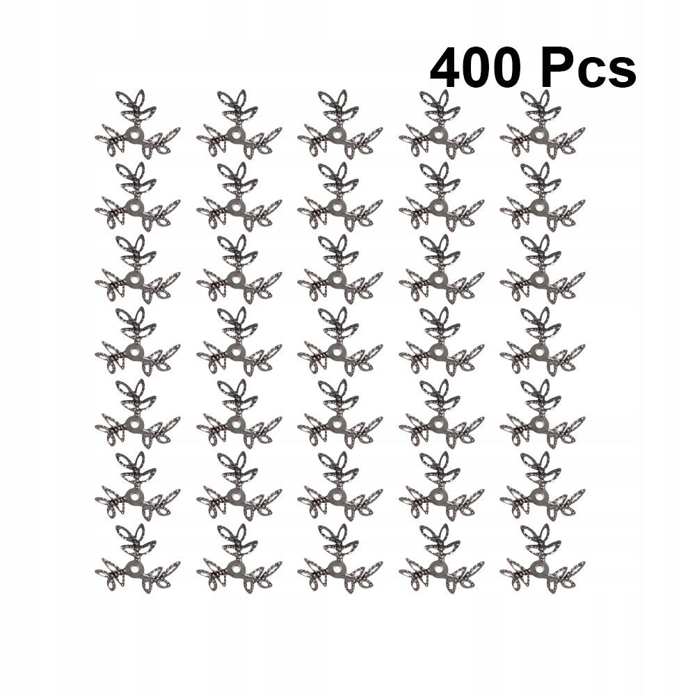 Jewelry Spacer Charms Hollow Flower 400 PCS