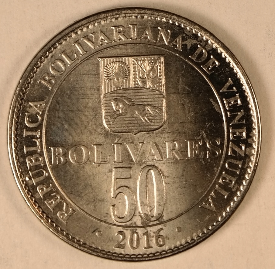 Wenezuela 50 boliwarów 2016