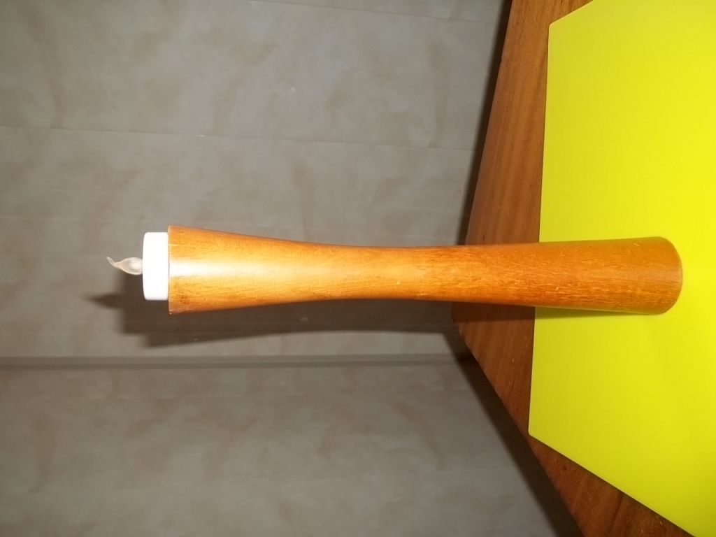 ŚWIECZNIK DREWNIANY PROST 30 CM  używany