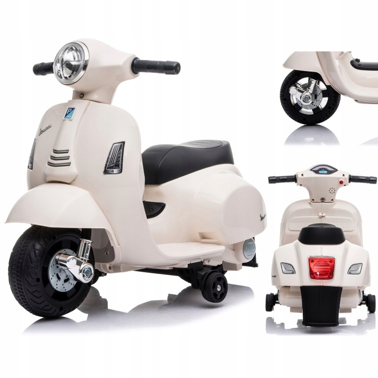 Skuter Vespa na akumulator ecru Sun Baby