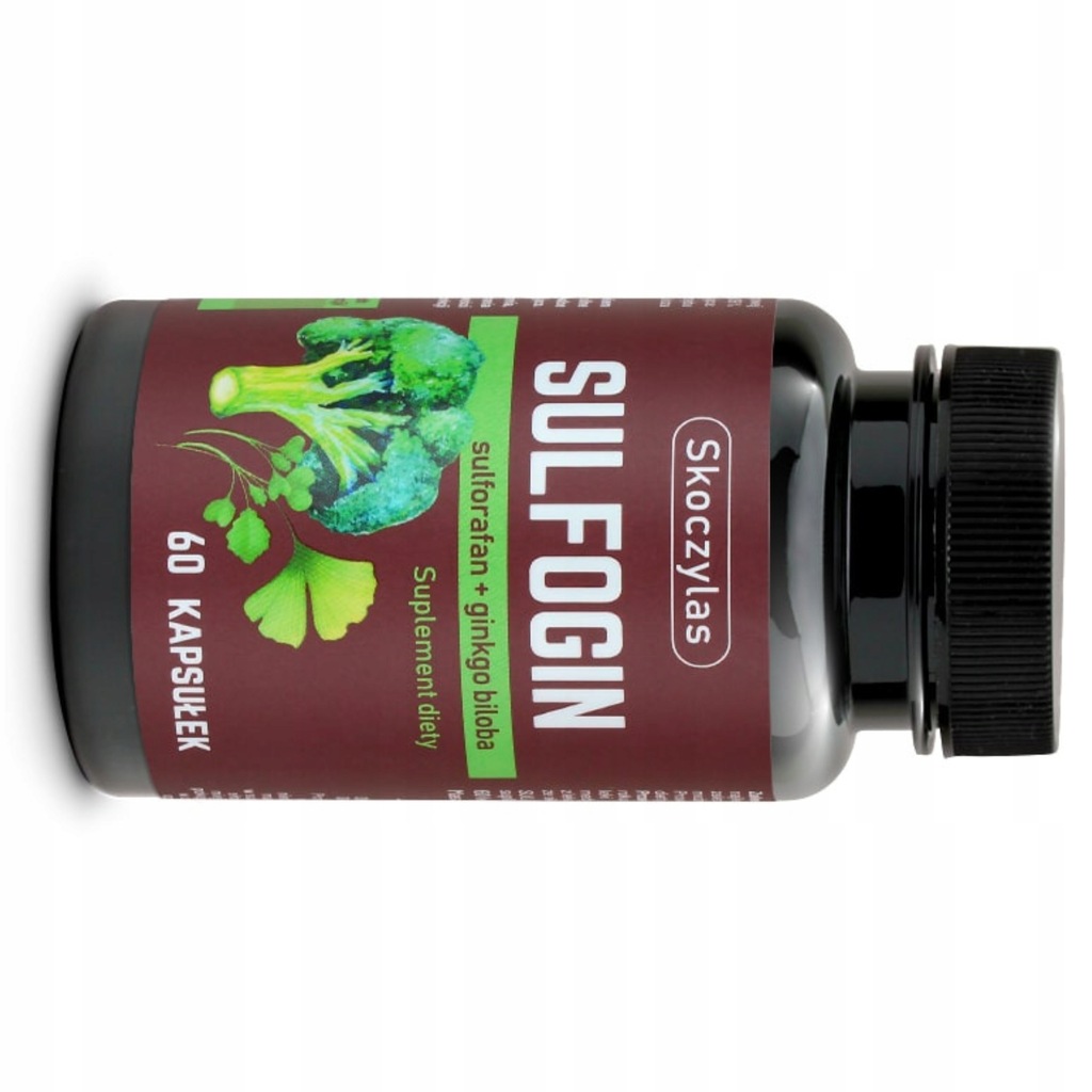 Skoczylas SULFOGIN sulforafan + ginkgo biloba marki 60 kaps wegańskich