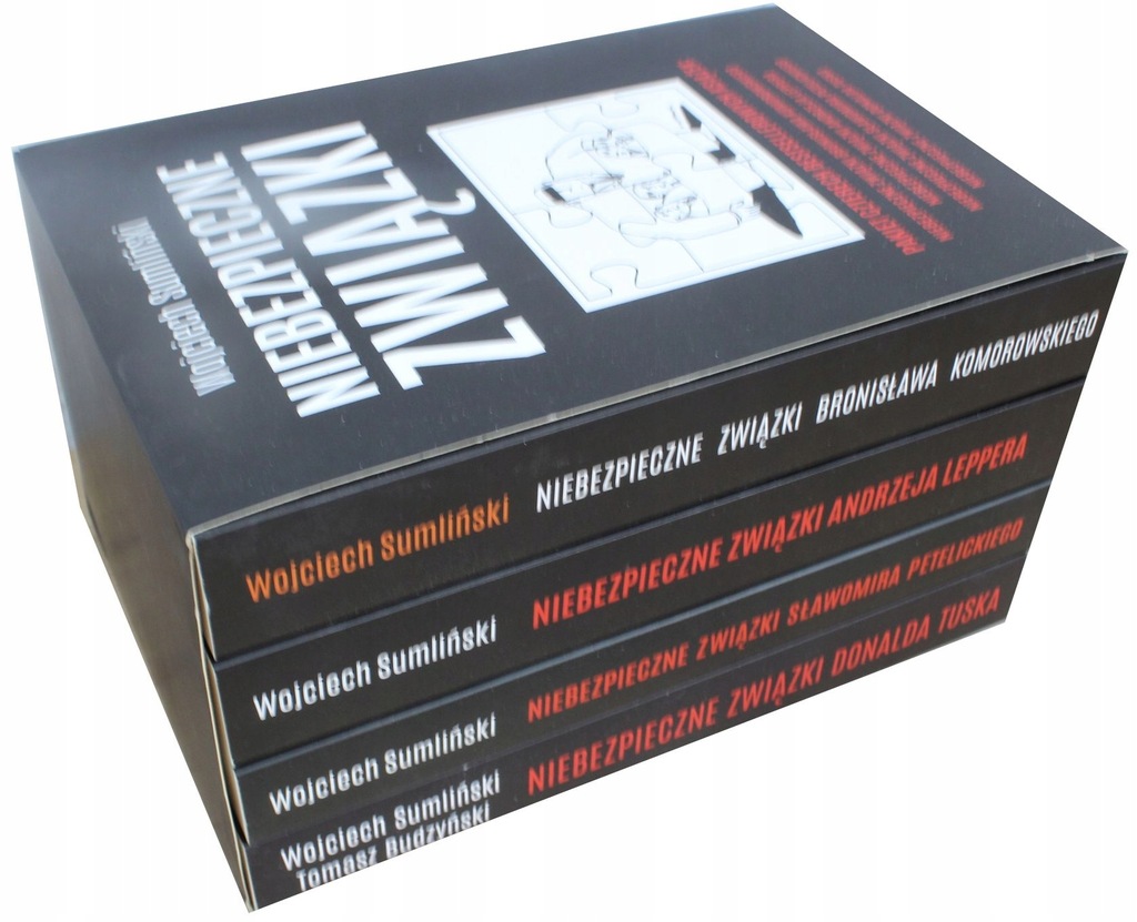 Niebezpieczne związki Pakiet 4 książek - Wojciech Sumliński