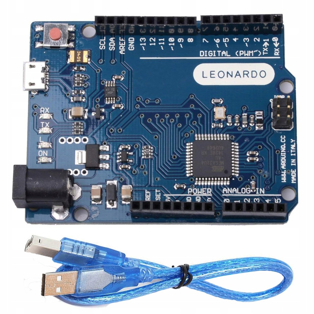 Mikrokomputer LEONARDO R3 Atmel Atmega32u4 + kabel USB