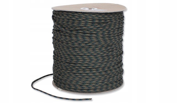 Linka Paracord 550-7 4 mm Woodland Szpula 304,8m