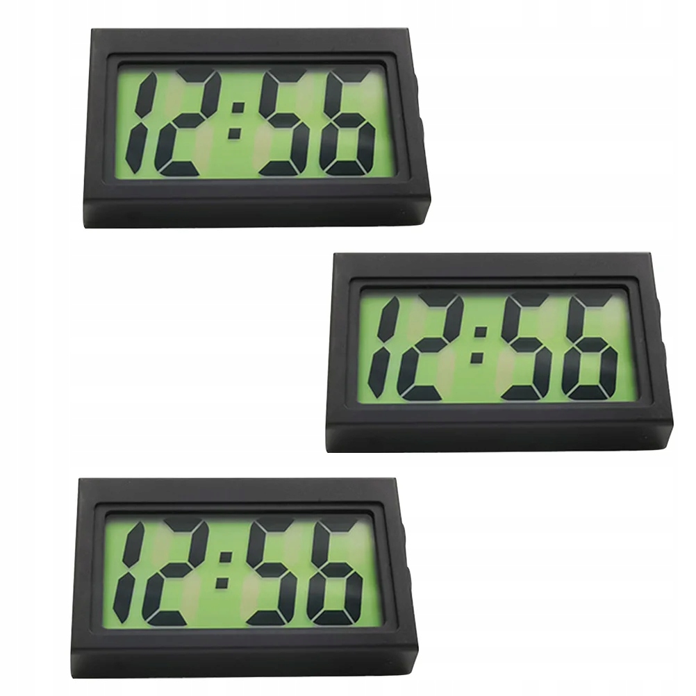 Clock Desktop Car Plastic Mini