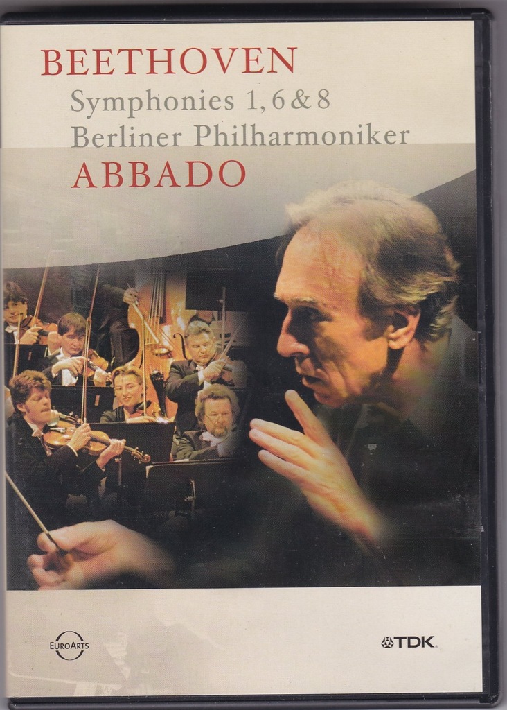Beethoven Symphonies 1,6 & 8 BP ABBADO DVD NM