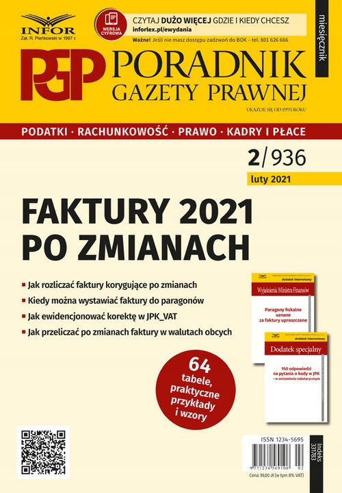 Faktury 2021 po zmianach: Poradnik Gazety Prawnej