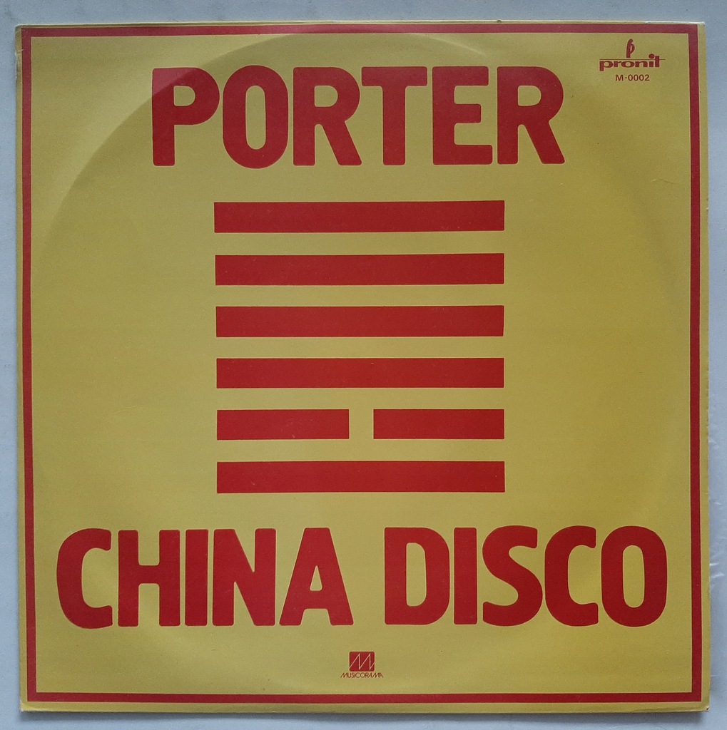 PORTER CHINA DISCO 1 PRESS OKŁADKA 1982 NOWA