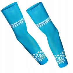 COMPRESSPORT Rękawki ocieplające Niebieskie T4