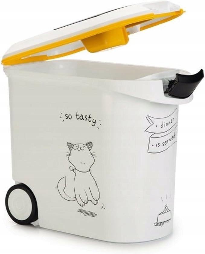 Pojemnik na żywność karmę Curver dla kota 35L 12KG 28x49x43cm USZKODZONY