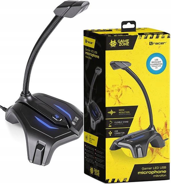 MIKROFON TRACER GAMEZONE GAMER LED USB