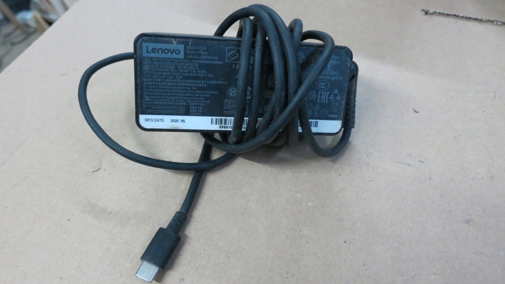 Zasilacz Lenovo 45 W do IBM, Lenovo Oryginał USB-C
