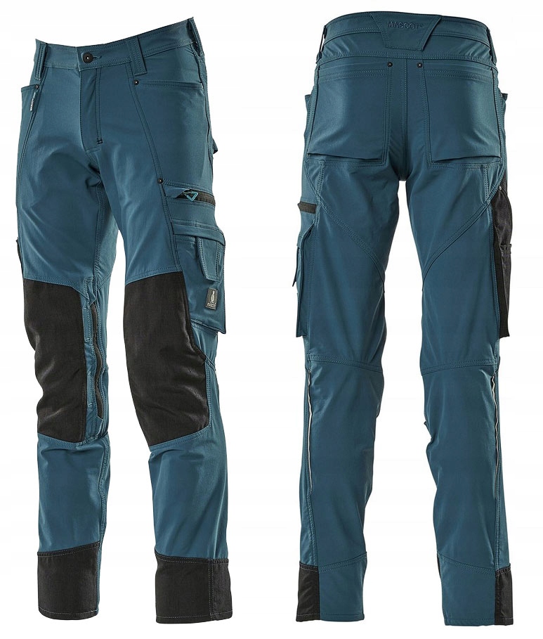 Spodnie robocze STRETCH MASCOT 17179 elastyczne i lekkie niebieskie - C52