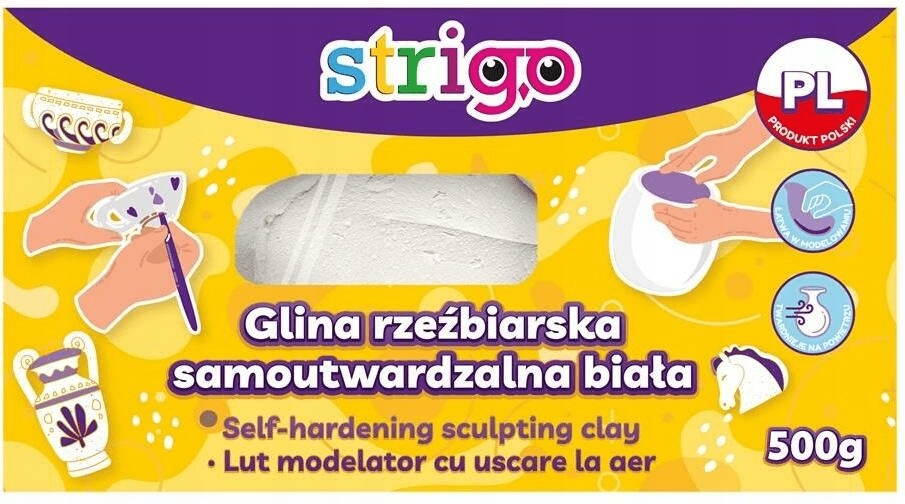 Glina rzeźbiarska biała 500g STRIGO