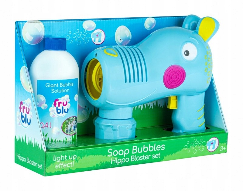 Tm Toys Fru Blu Blaster Hippo + Płyn 0,4 L