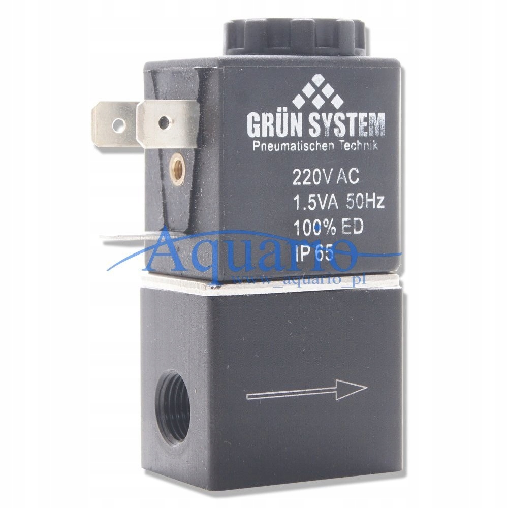 Elektrozawór GRUN SYSTEM 230V 1/8 (1,5W)Elektrozaw
