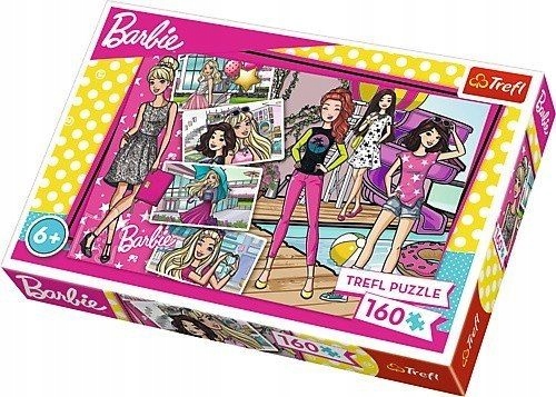 Puzzle 160 elementów - Barbie, Modna Barbie
