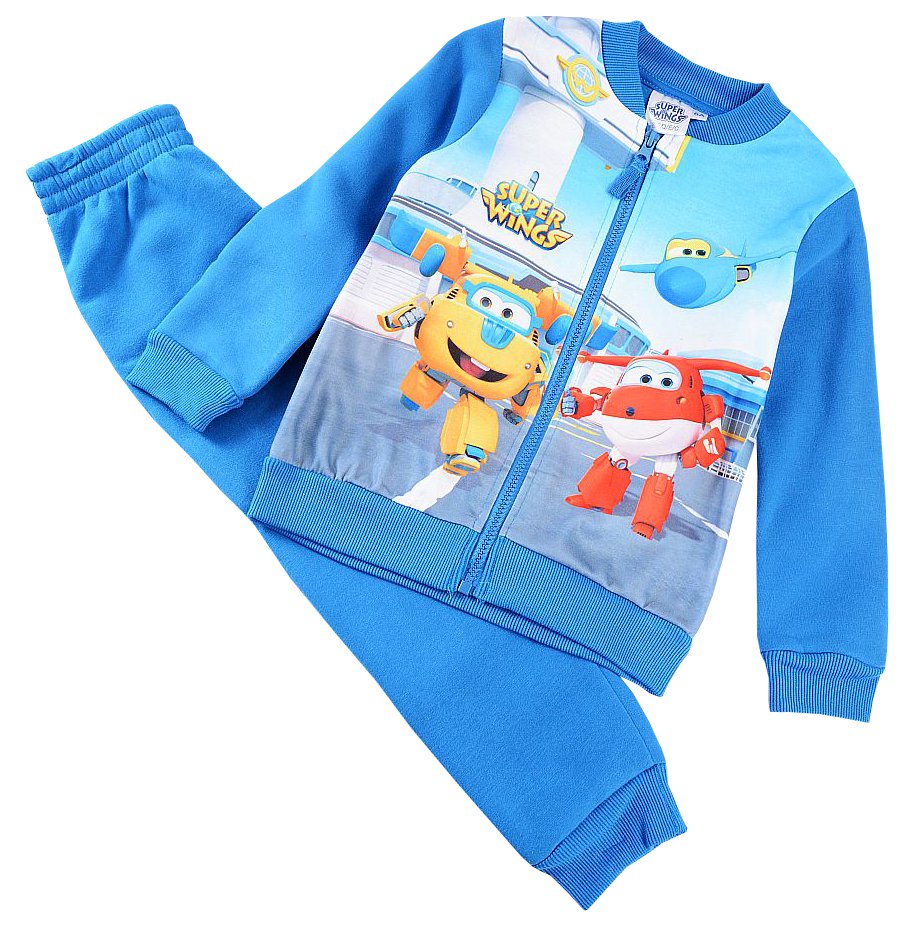 SUPER WINGS NIEBIESKI DRES CIEPŁY KOMPLET 5 F472B