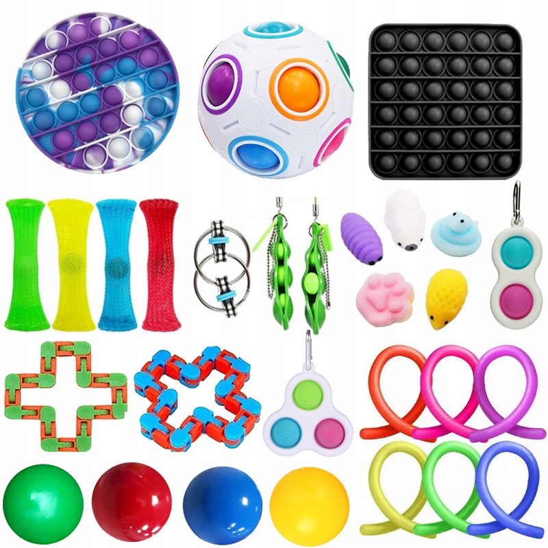 29Szt Sensory Antystresowe Zabawki Fidget Toys
