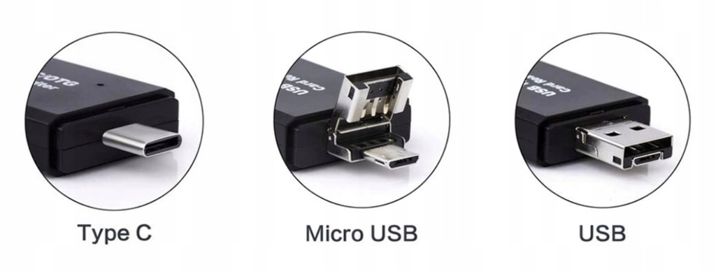 Купить КАРТРИДЕР USB OTG microSD SD SDHC MICRO USB C: отзывы, фото, характеристики в интерне-магазине Aredi.ru