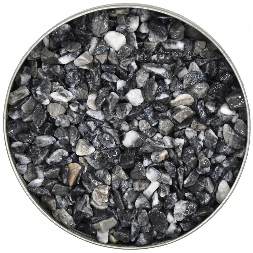 Włoski Żwirek do Akwarium Grigio Ciemny 10KG