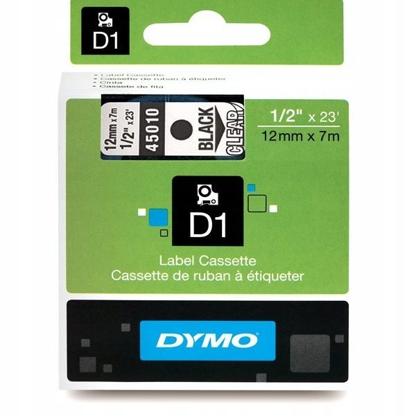 Купить ОРИГИНАЛЬНАЯ ЛЕНТА DYMO D1 12мм 7М 45010 S0720500 BK/C: отзывы, фото, характеристики в интерне-магазине Aredi.ru