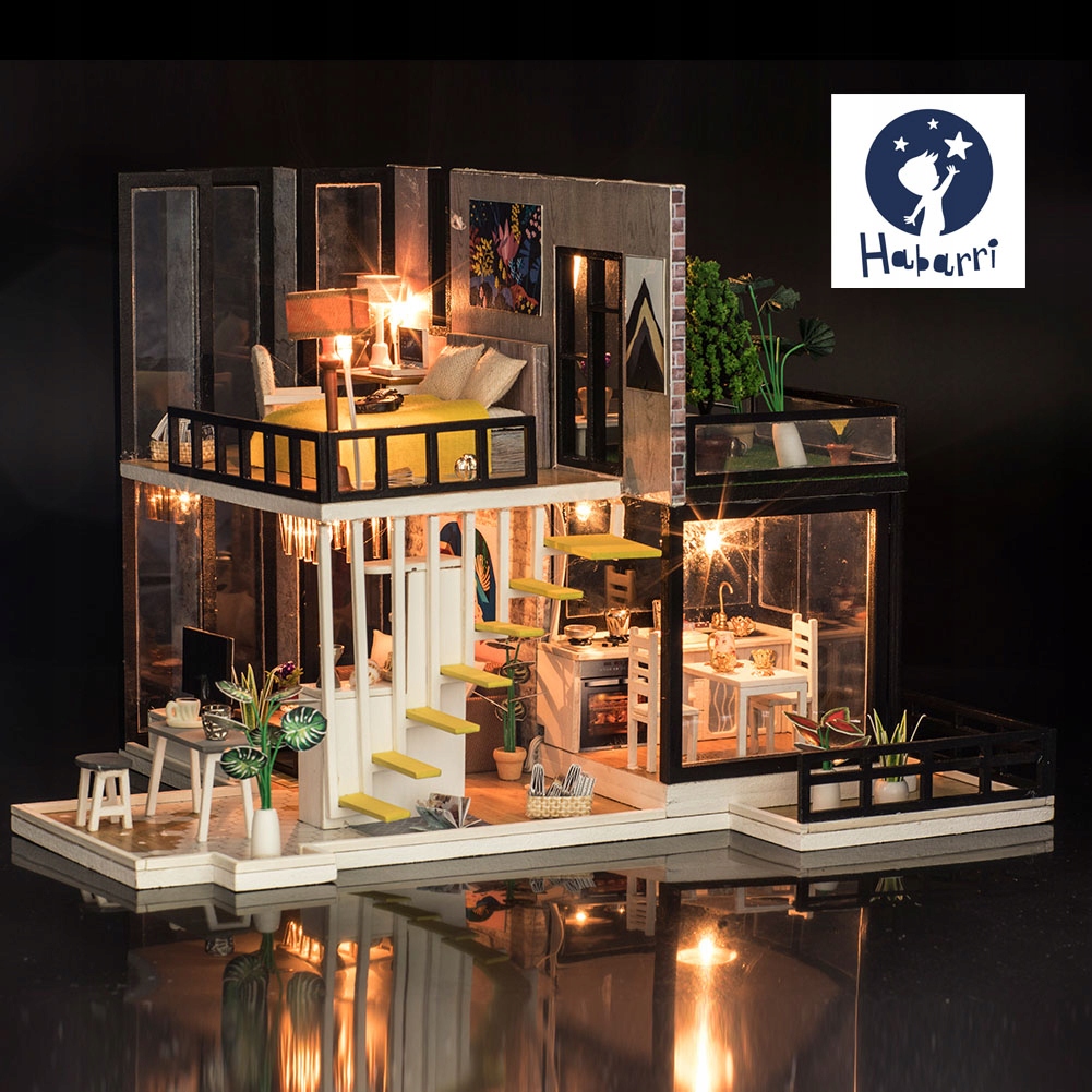 Купить Деревянная модель дома своими руками MODERN 3D LED пазл: отзывы, фото, характеристики в интерне-магазине Aredi.ru
