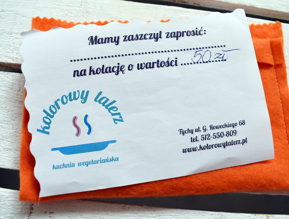 Voucher na KOLACJĘ