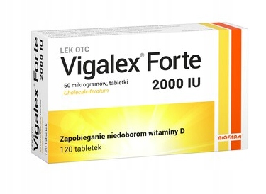 Vigalex Forte, 2000 tabletki, 120 szt. Witamina D