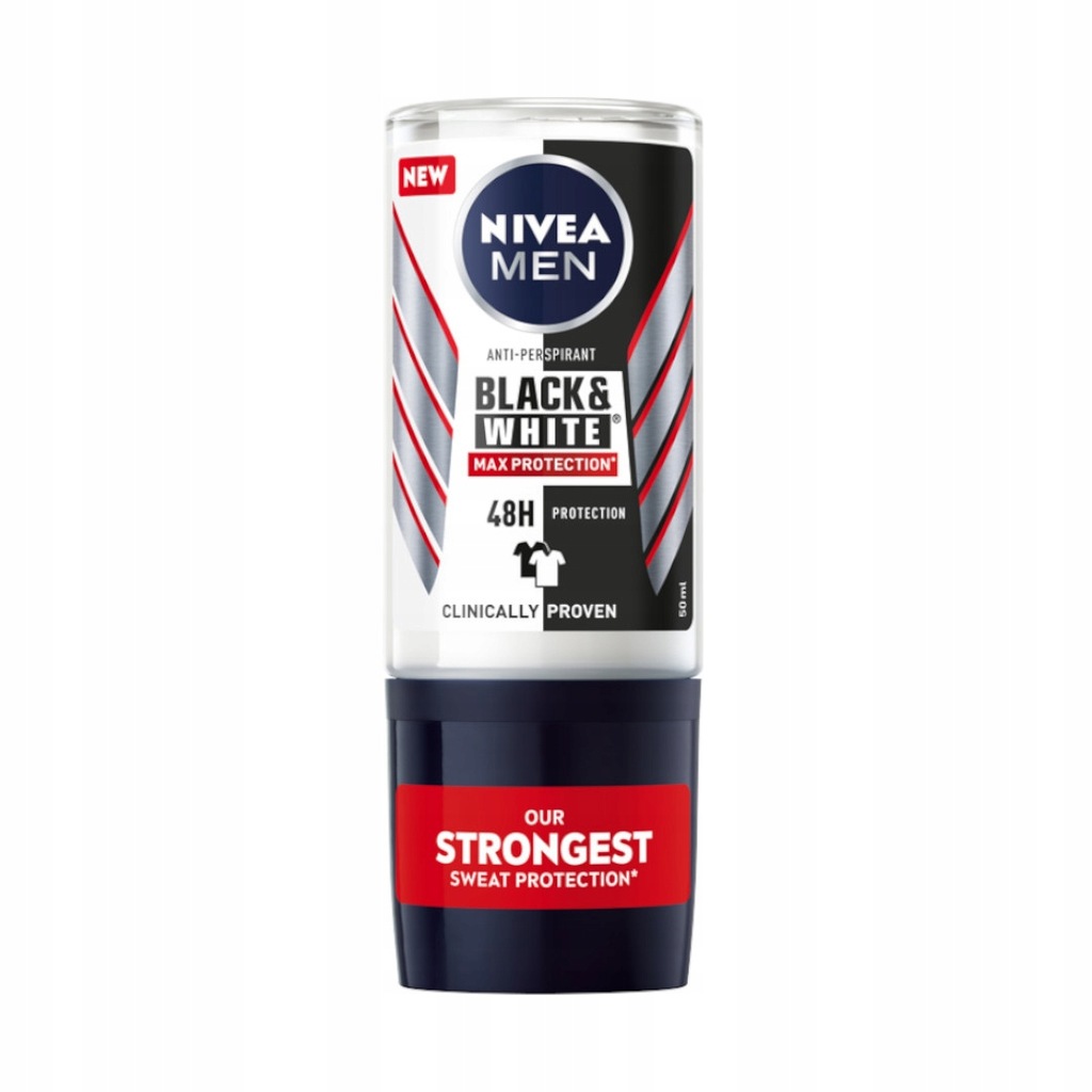 Nivea Men Black&amp;White Max Protection antyperspirant w kulce 50ml P1