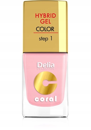 Delia Cosmetics Coral Hybrid Gel Emalia do paznokc