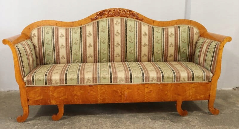 9254 piękna brzozowa sofa biedermeier