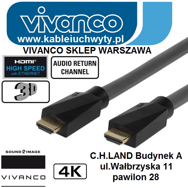 HDMI-HDMI 20m 2.0 3D 4K ARC UHD/HDR VIVANCO 31989