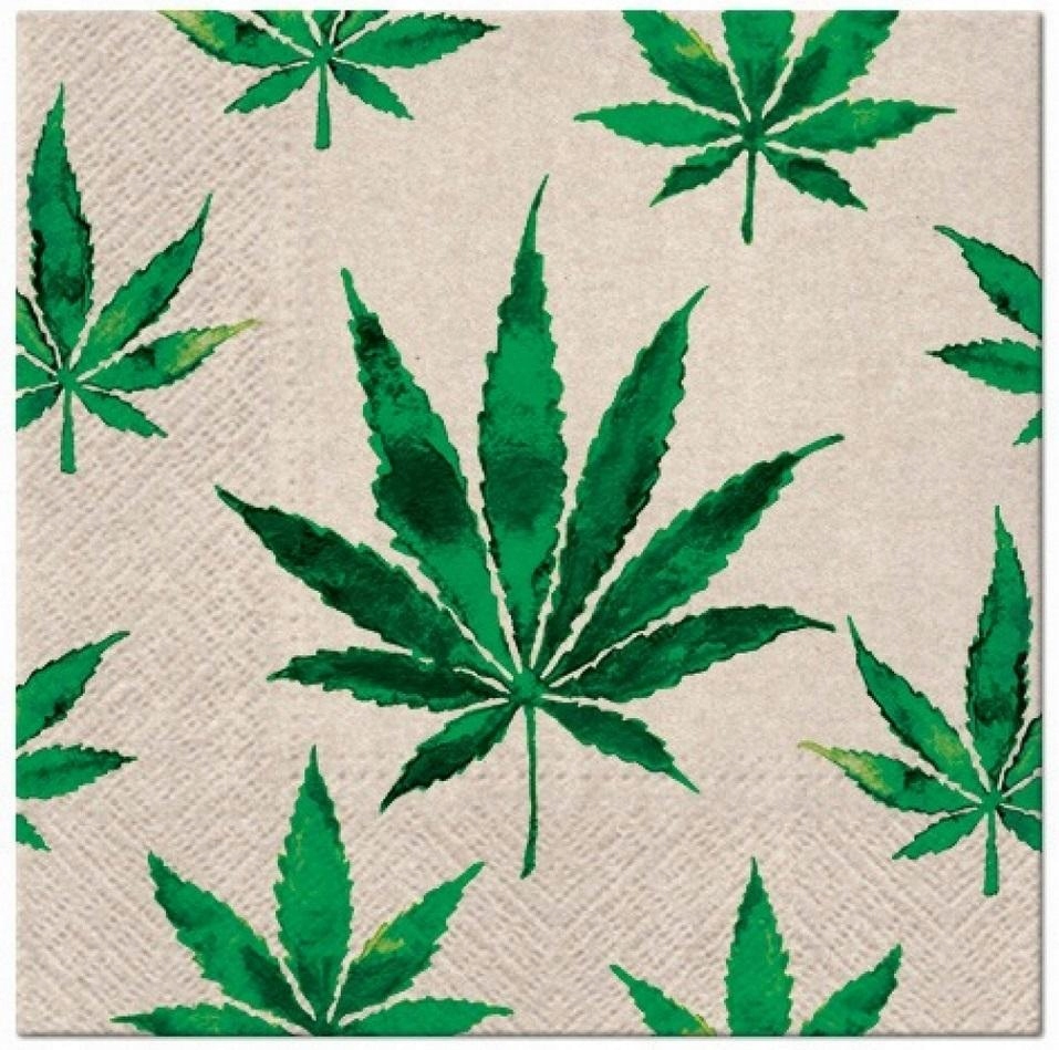 SERWETKI WE CARE MARIHUANA 33X33CM 20SZT