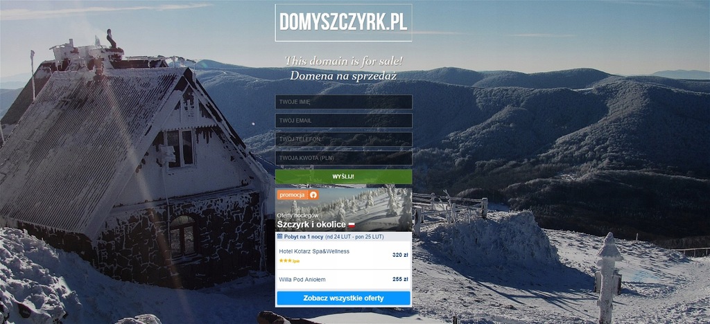 DomySzczyrk.pl i inne domeny dla inwestora Szczyrk