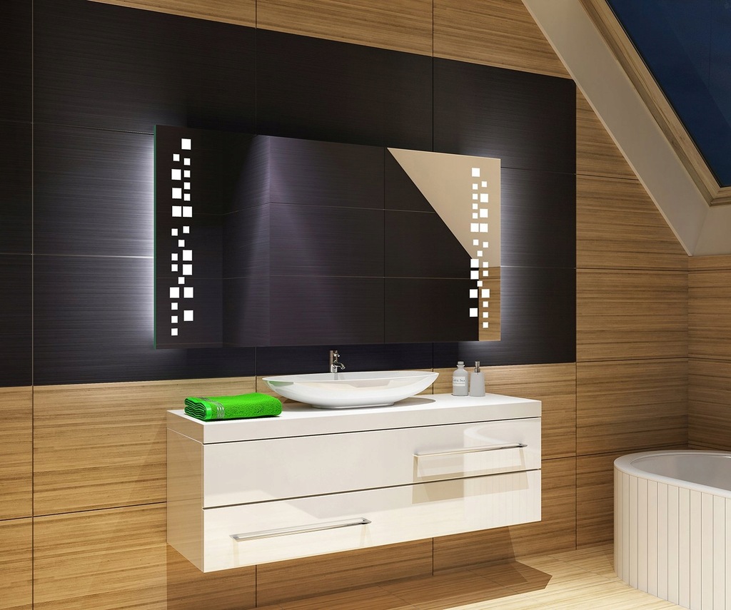Lustro Podświetlane Łazienkowe LED 80x100 L38 - 6958450273 - oficjalne