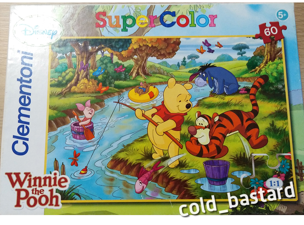 Disney Clementoni Kubuś Puchatek Winnie puzzle 60