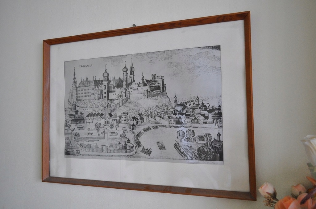 83,5 cm x 63,5 cm / "CRACOVIA" - LINORYT (sygnowany 4/12) E. MALDZIS /X82