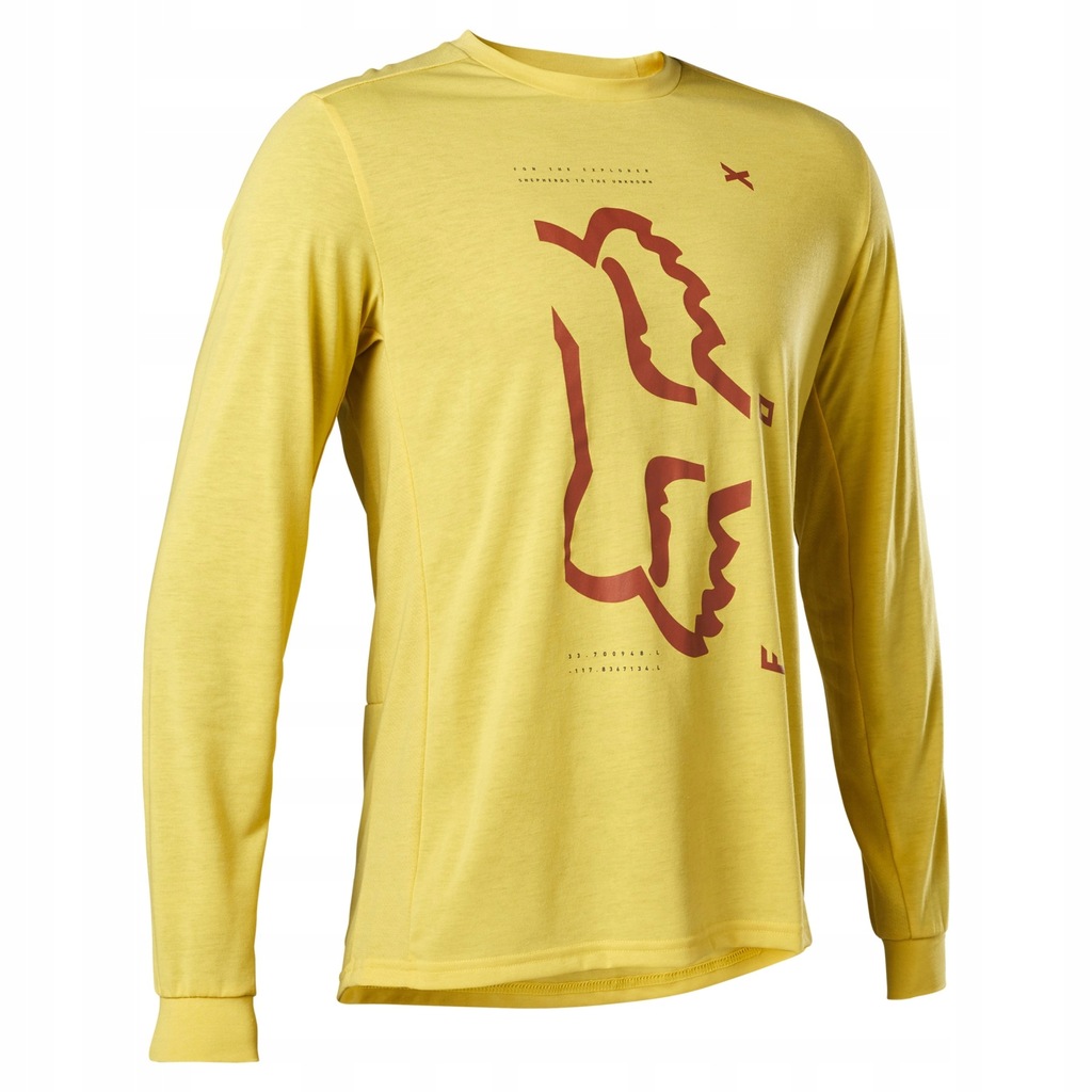 Koszulka rowerowa FOX L żółty