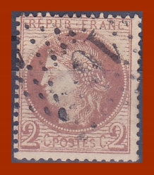 FRANCJA - znaczek kasowany z 1871 r. Z 5050.